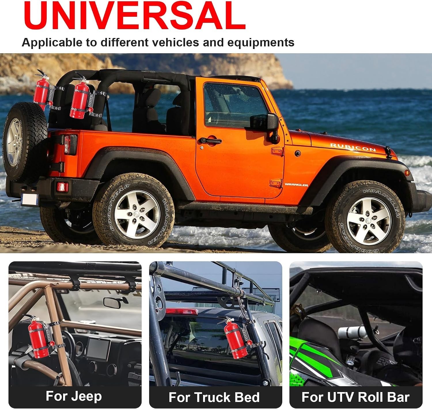 UTV Fire Extinguisher Mount Bracket B | Quick Release Fire Extinguisher Mount…