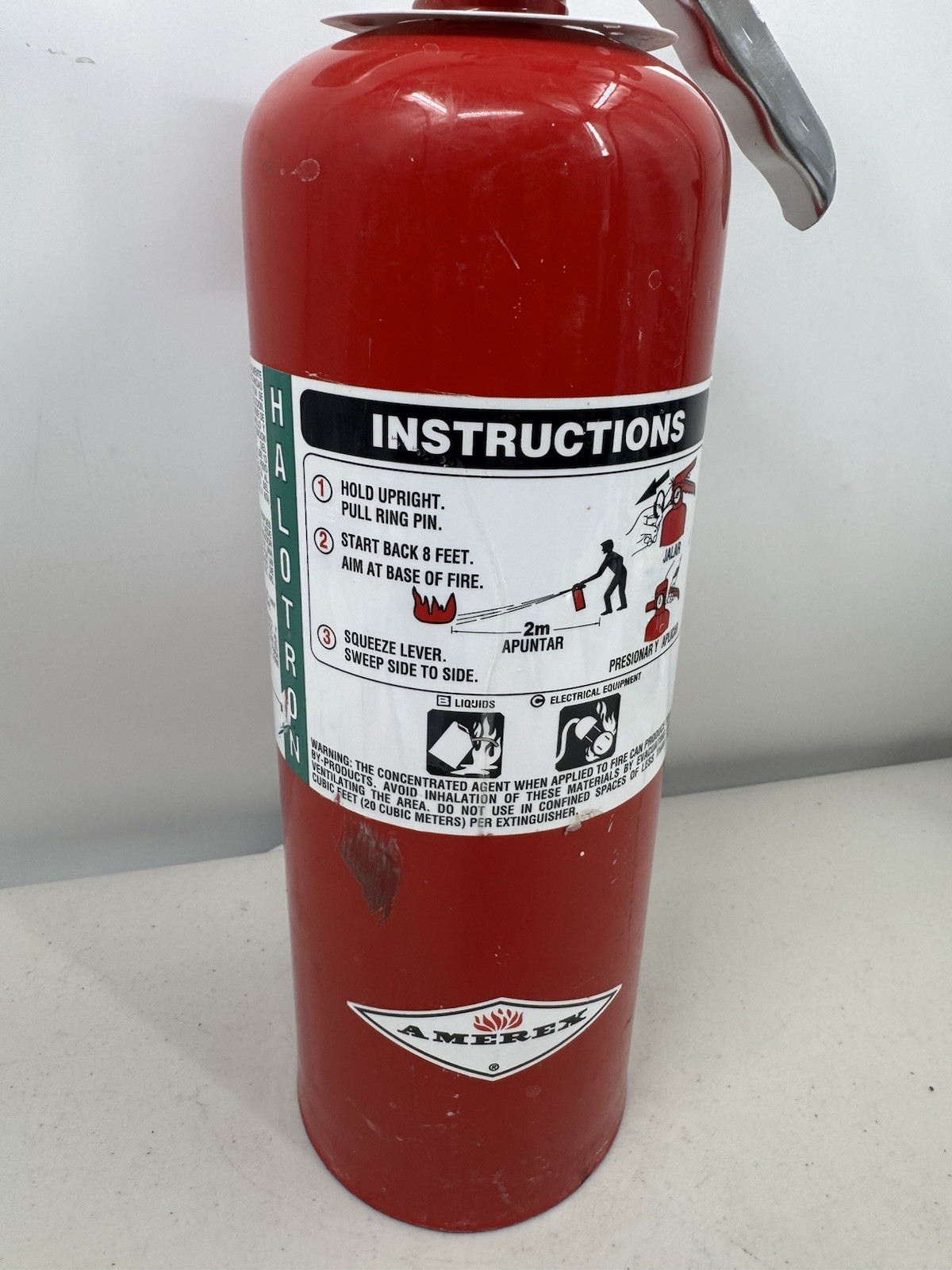 Amerex B386 Fire Extinguisher 5 lb Halotron Clean Agent 5B:C Class BC 2021