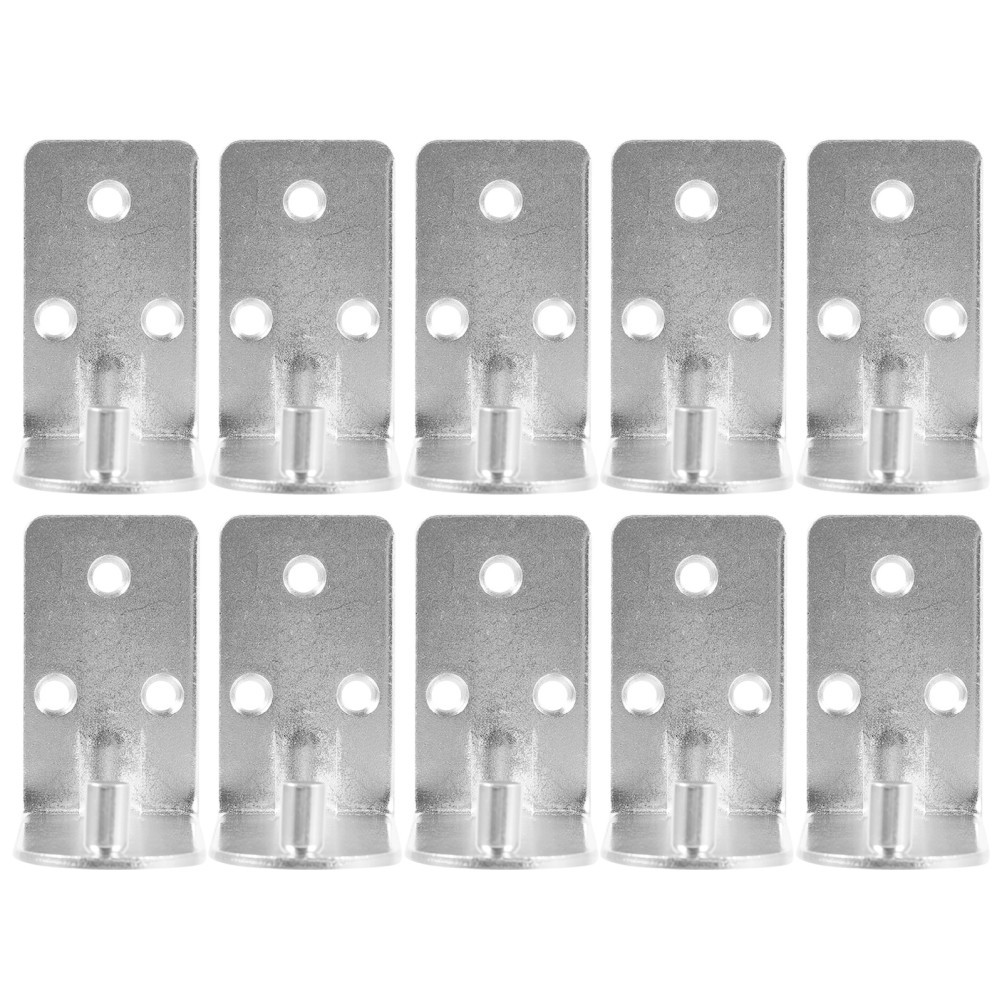 10Pcs L Shaped Fire Extinguisher Wall Hooks Metal Bracket Holder Transparent