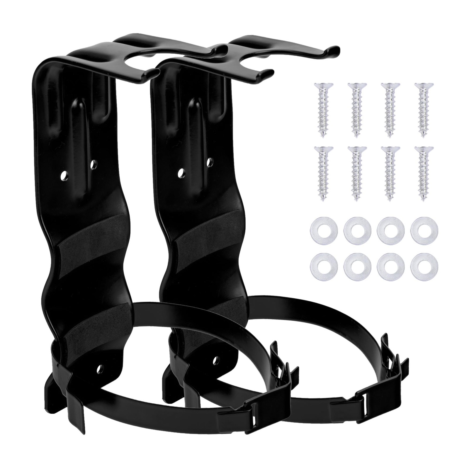 2 Pack Metal Heavy Duty Fire Extinguisher Brackets – 2.5 LB Wall Mount Holder…