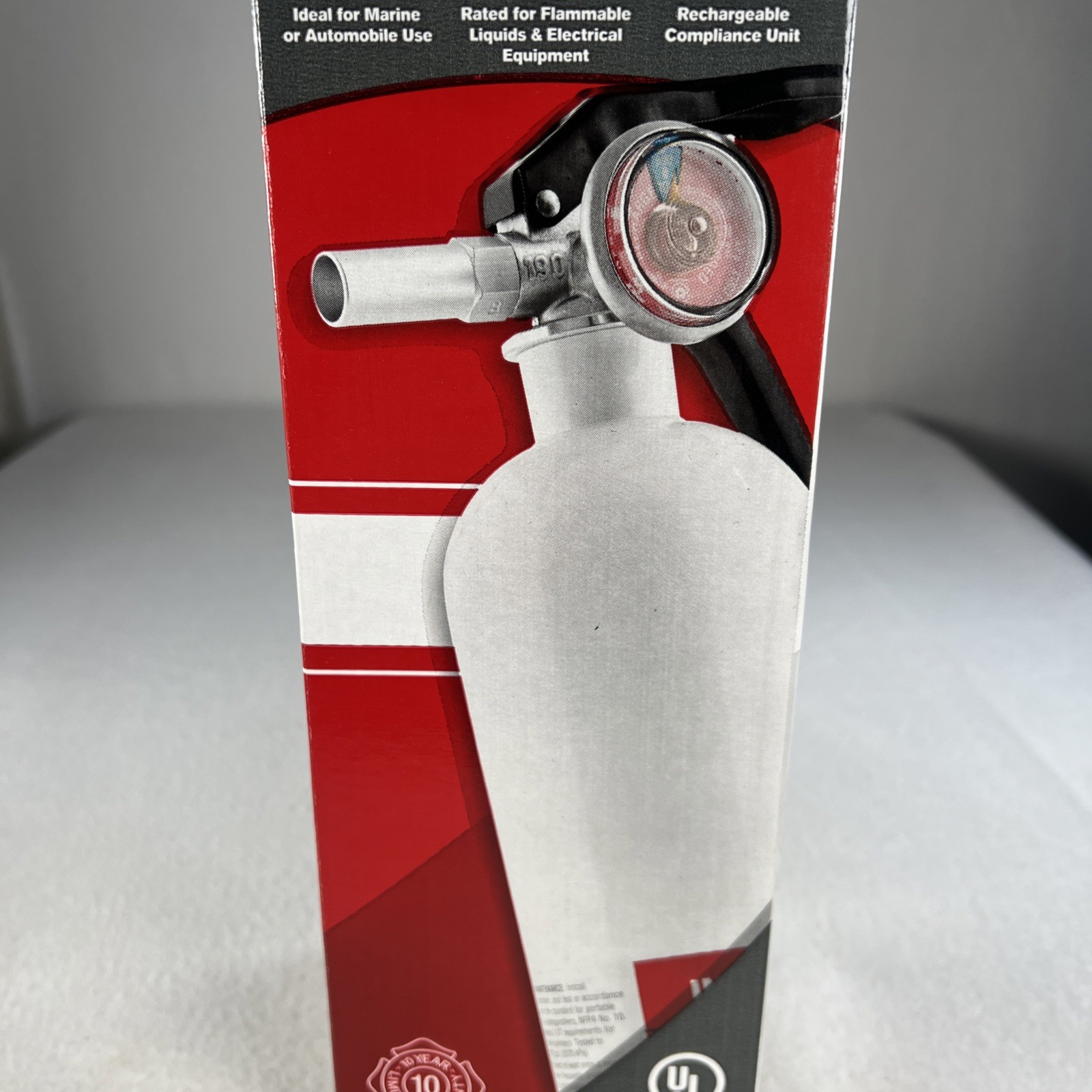 First Alert FE10GR Rechargeable Marine Fire Extinguisher NIB