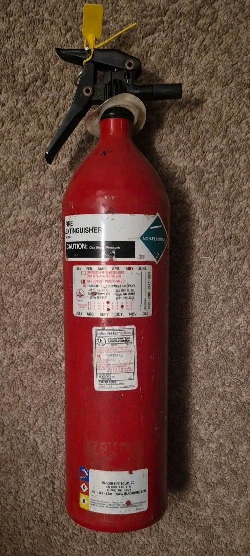 Kidde 9# Clean Agent FIRE EXTINGUISHER FULL Agent=HayLon-( ABC Rated) Ready 4u