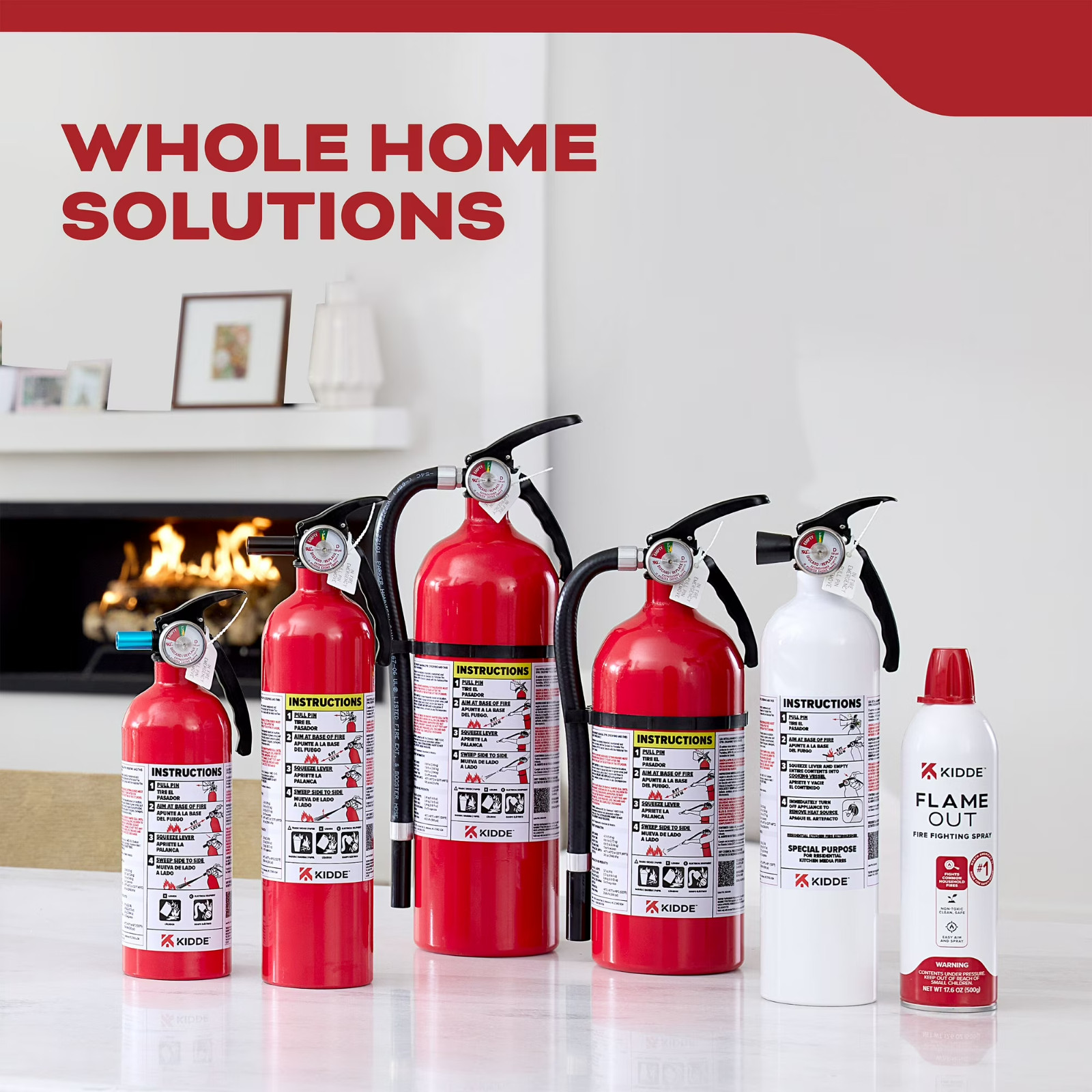 (2 pack) Kidde Basic Fire Extinguisher for Home, Residential 1A10BC