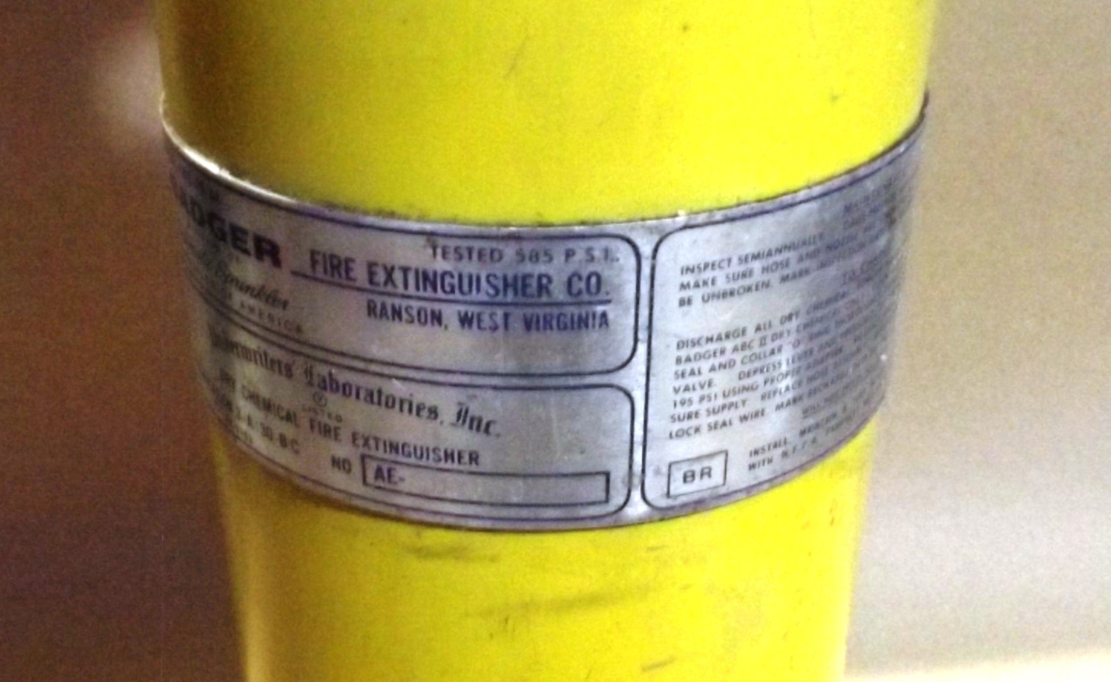 Badger 10 LB. Multi-Purpose Dry Chemical Fire Extinguisher
