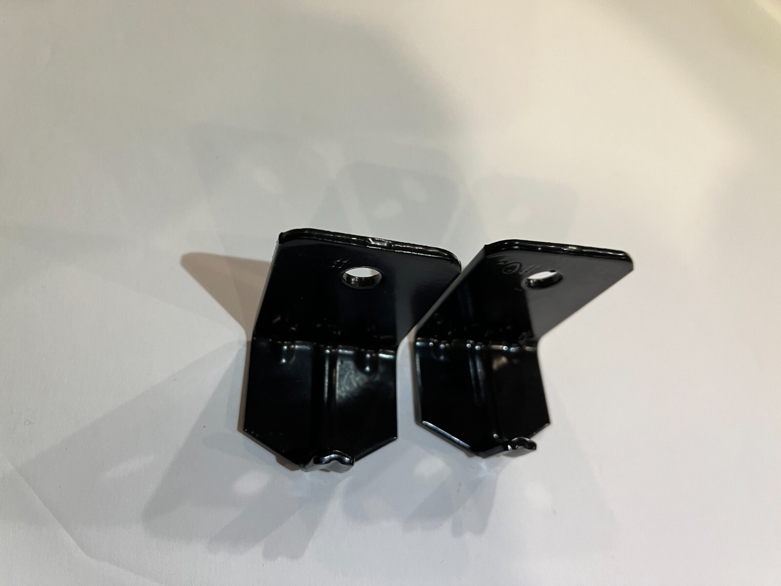 Angle Steel Bracket 10 lb – Single Hole Fire Extinguisher Black Wall Mount 2 Lot