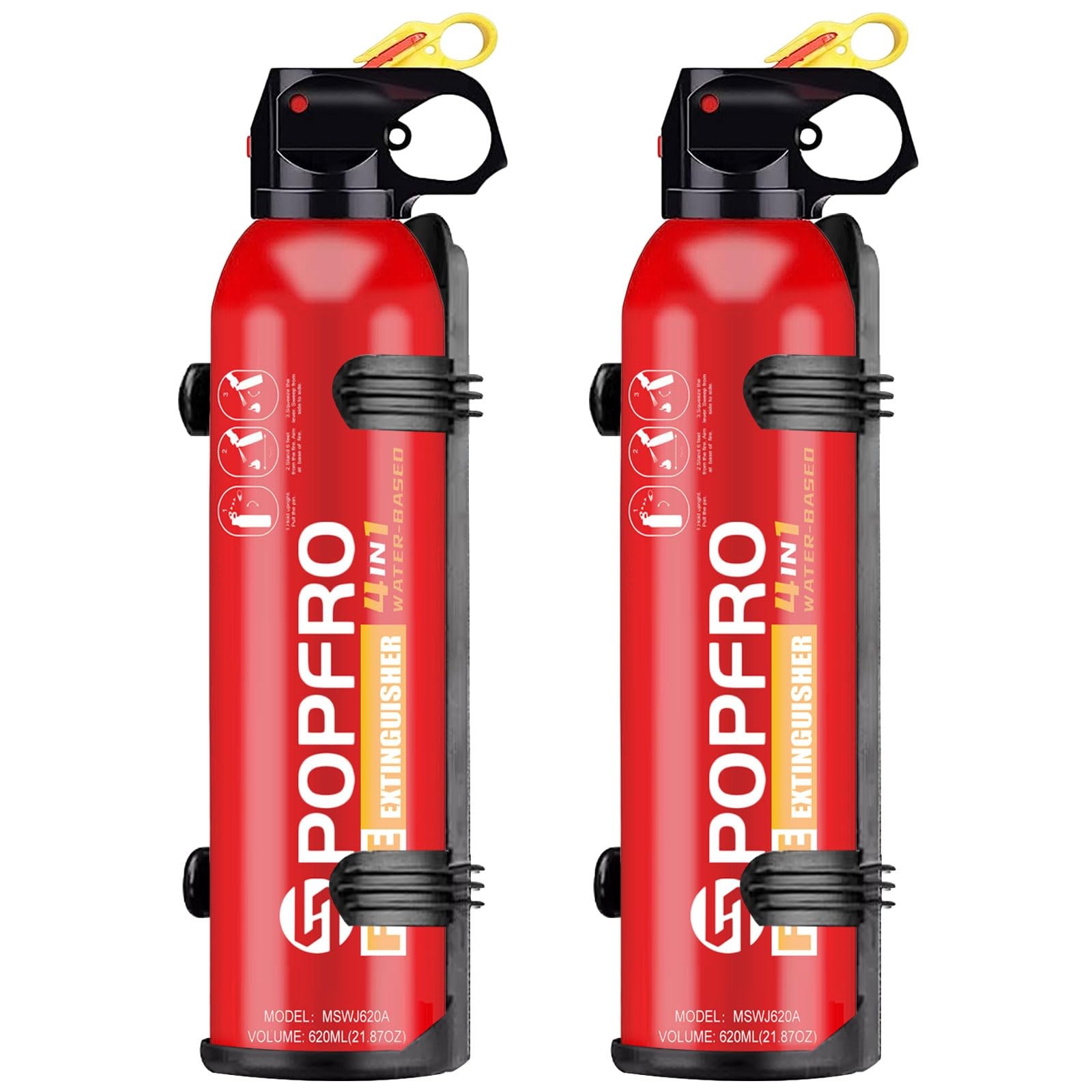 POPFRO Portable Fire Extinguisher | 4-in-1 Small Fire Extinguisher for Home, …