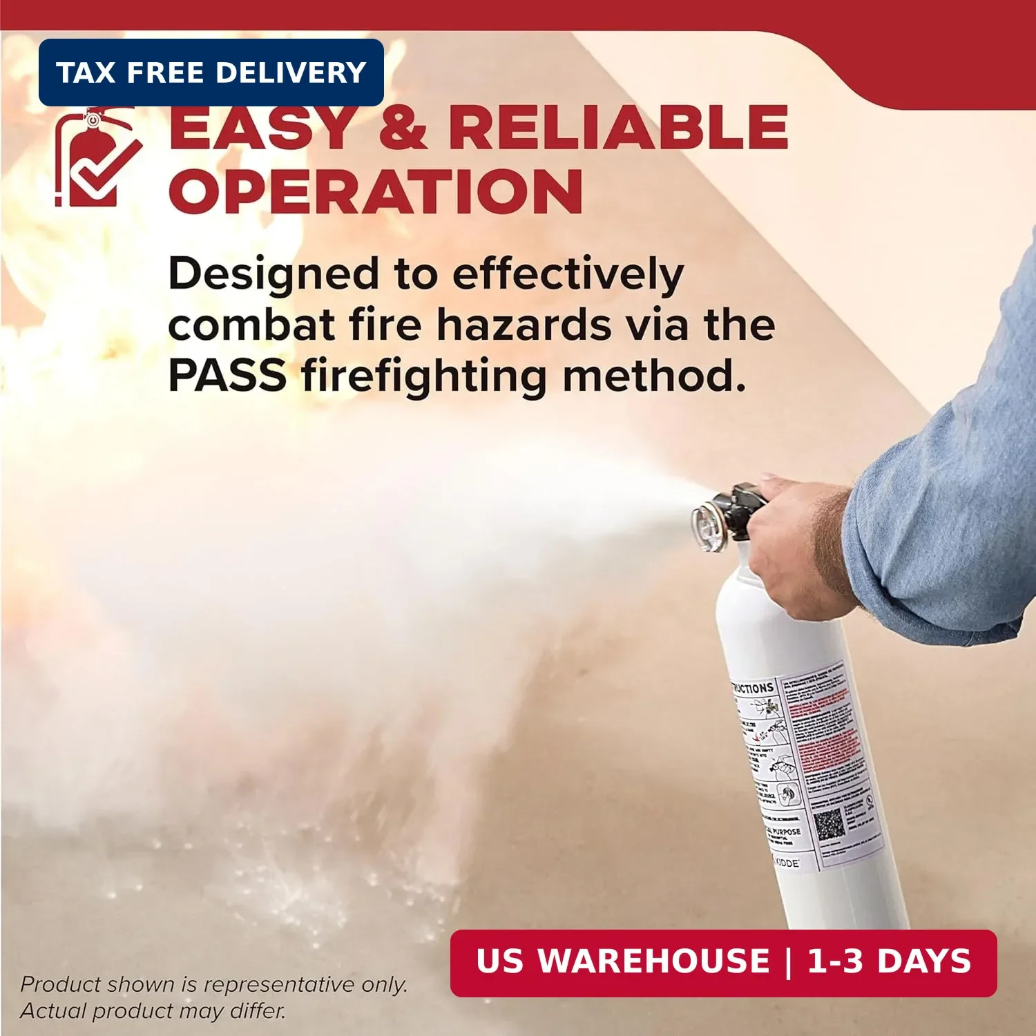 Kidde Fire Extinguisher for Kitchen, Residential, Single-Use, 711A