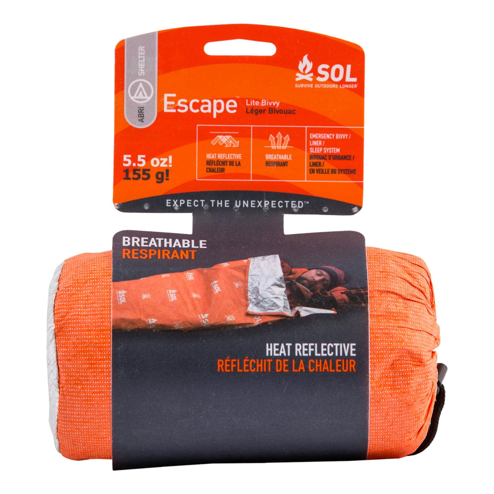 SOL Escape Lite Bivvy – Reflects up to 70% Body Heat – Waterproof Emergency B…
