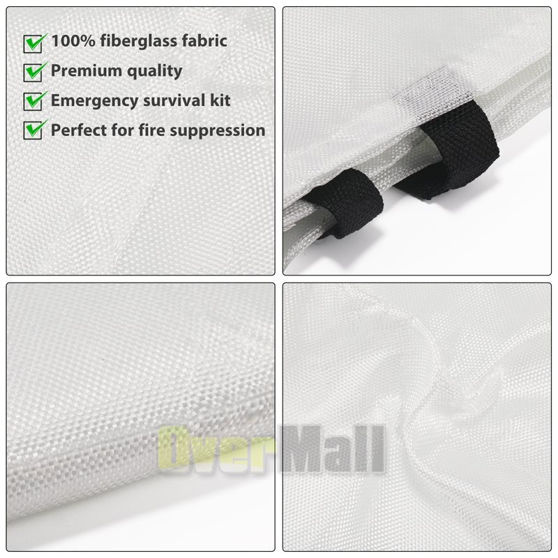 Fire Blanket – XX-Large Fiberglass Fire Blanket Fire Kitchen Prepared 59”x59”