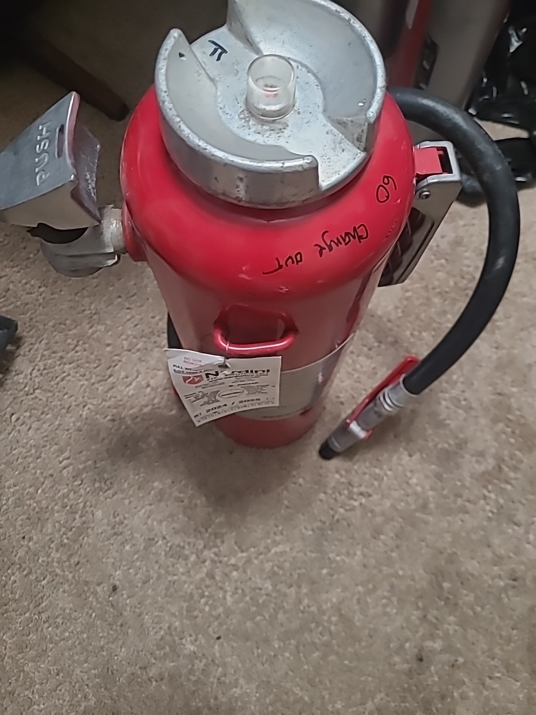 Ansul Red Line BC -20lb I-K-20-G Reg. Dry chem Cart. Op.Fire Extinguisher W/TAG