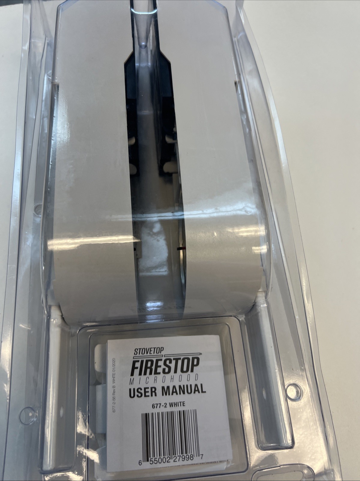 StoveTop FireStop Microhood 677-2 White Automatic Fire Extinguisher New Sealed