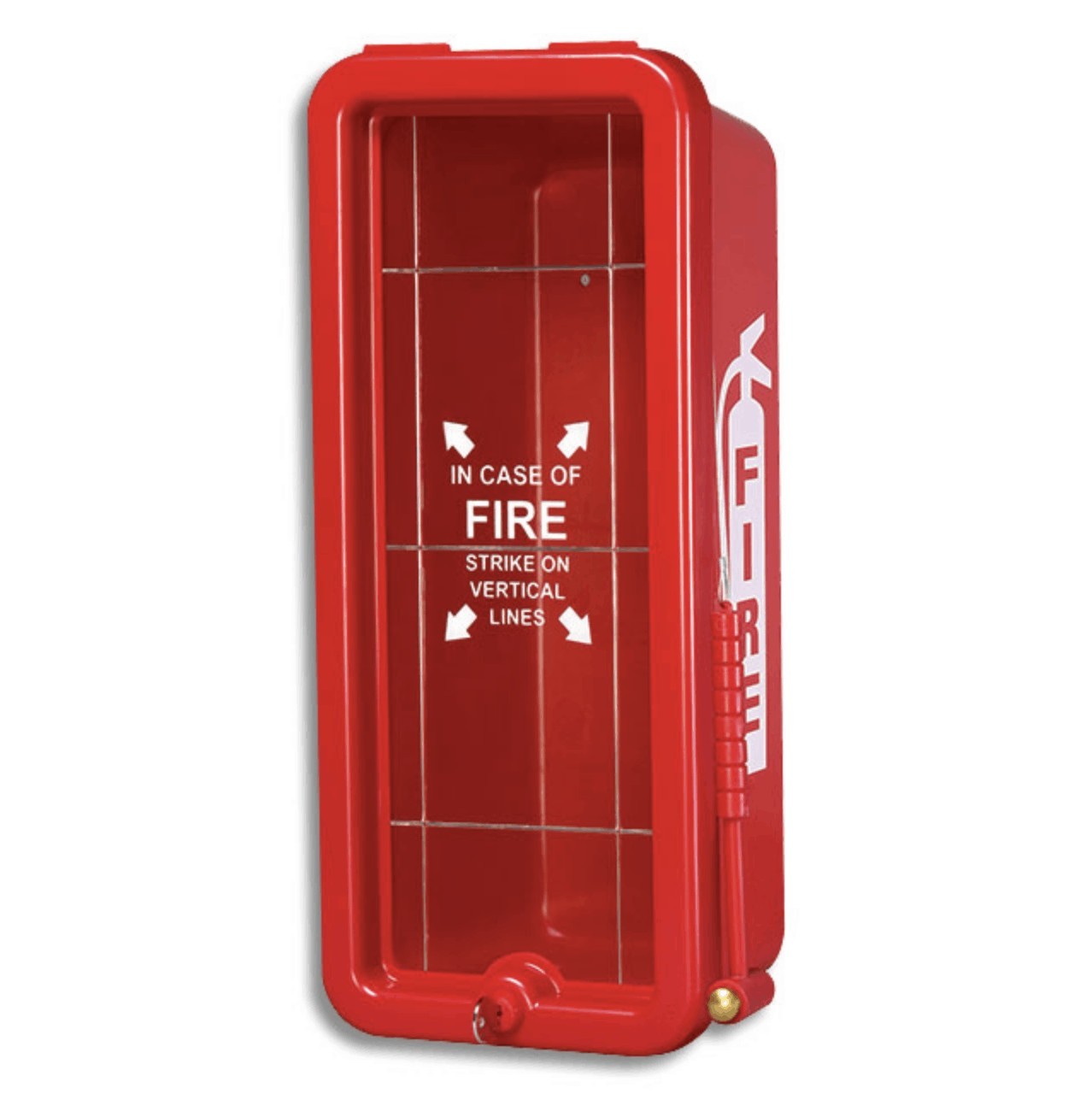 🎯 10LB RED FIRE EXTINGUISHER CABINET INDOOR/OUTDOOR W/ LOCK AND “FREE SHIPPING”