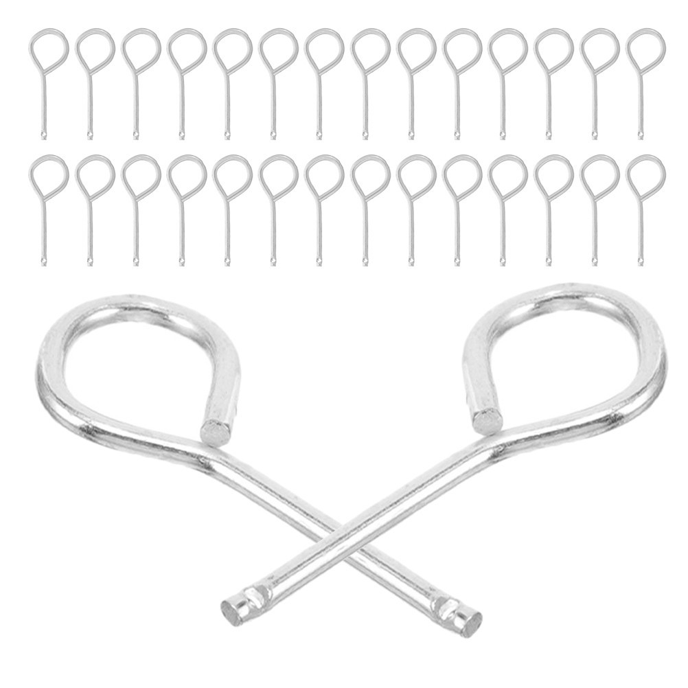 60 Pcs Fire Extinguisher Pull Pin Stainless Steel Replacement Lock Pins Safety