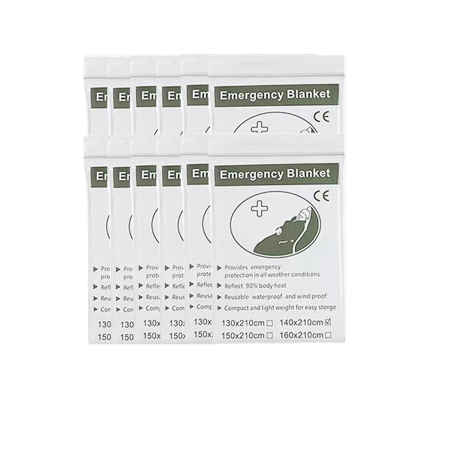 First Aid Mylar Rescue Blanket，Emergency Blankets for Survival Gear and Equip…