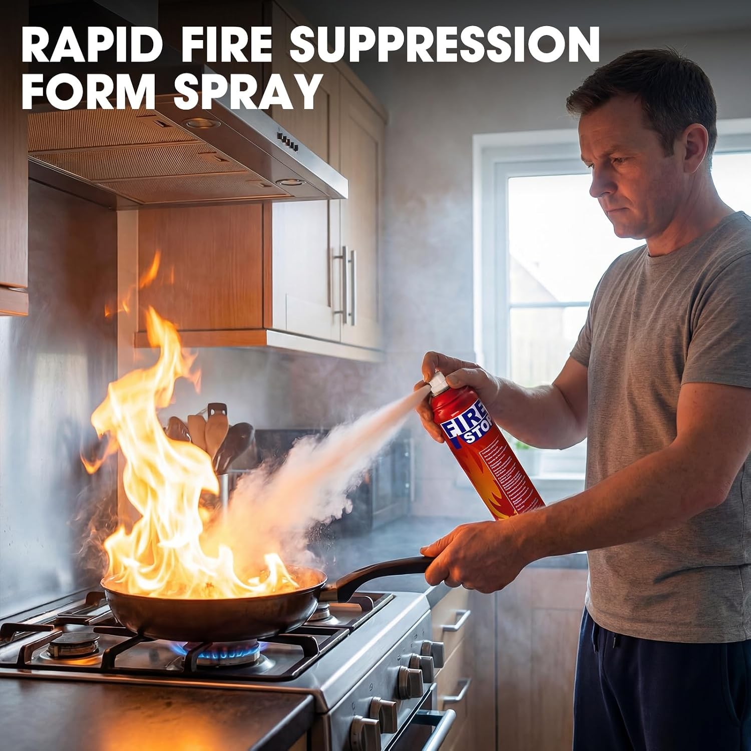 2/4-Pack Fire Extinguisher with Mount Brackets，Portable for Home Kitchen Car Boa
