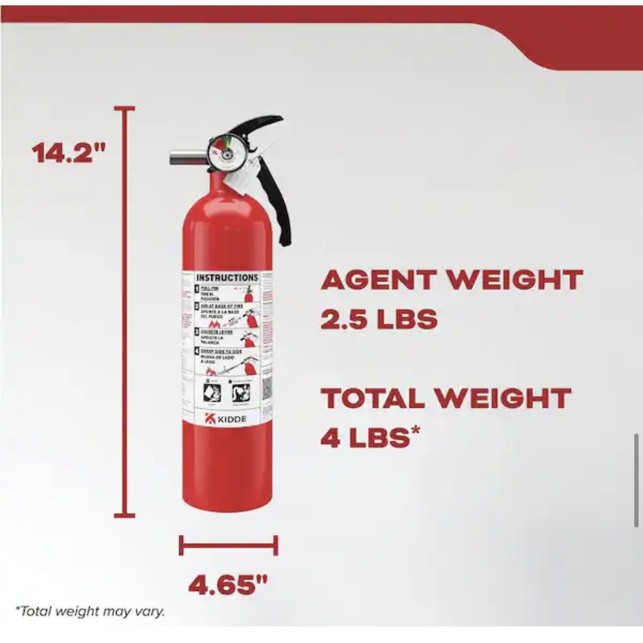 3x NEW Kidde 2-Pack | 1-A:10-B:C Recreation & 10-B:C Kitchen Fire Extinguisher