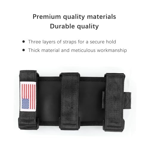 Roll Bar Car Fire Extinguisher Mount with American Flag,Fire Extinguisher Hol…