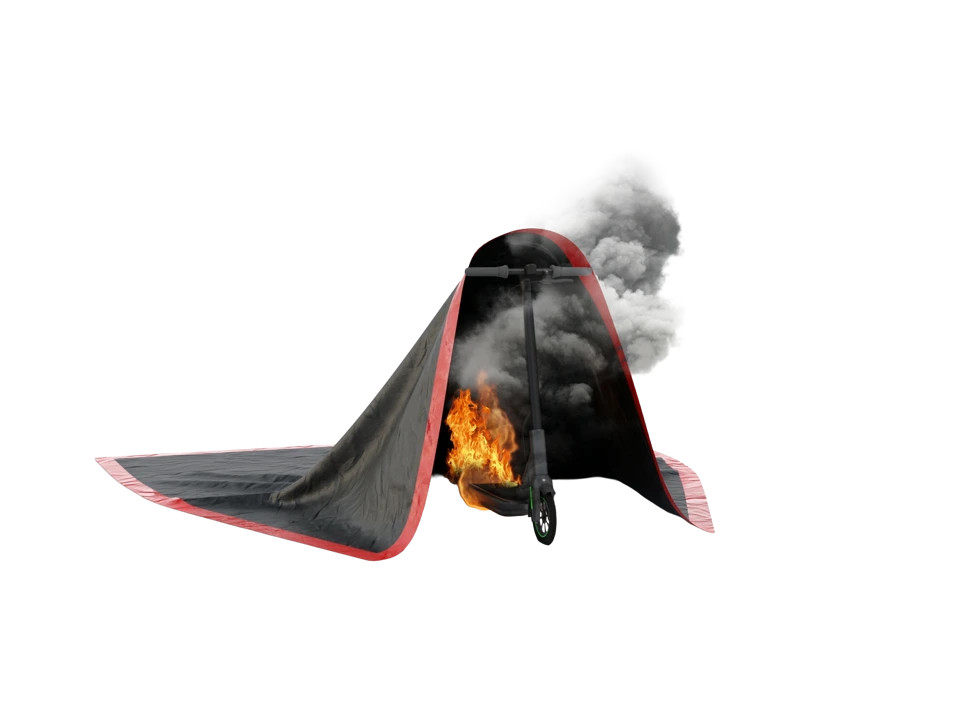 BRIDGEHILL – EQUIPMENT FIRE BLANKET medium – ± 9.8 x 9.8 ft | ± 3×3 m