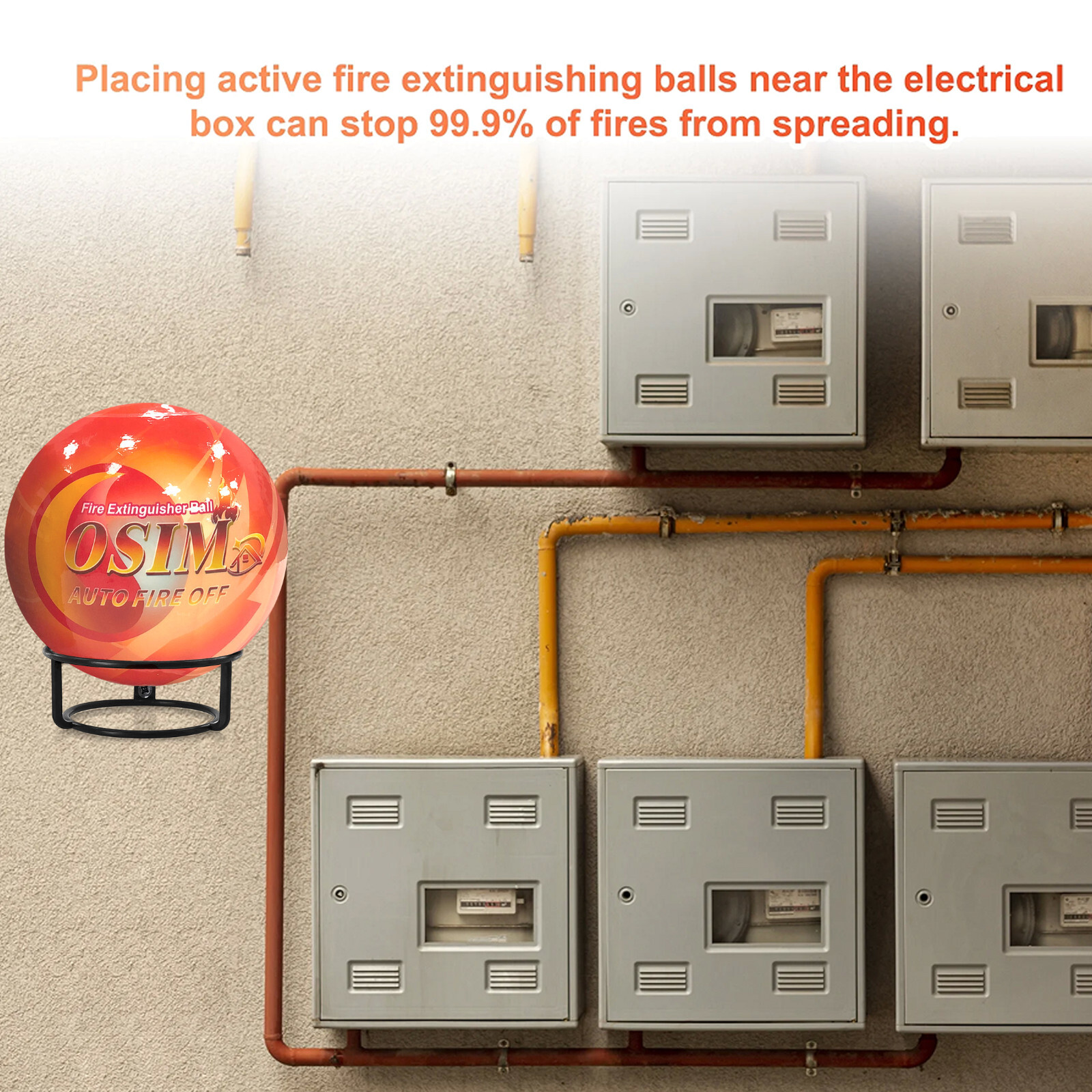 Self-Exciting Fire Extinguisher ball for Kitchen Car Electric Box Garage house