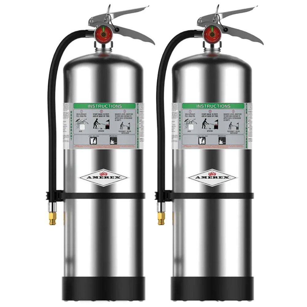 Amerex C262 2.5 Gallon Class K Wet Chemical Fire Extinguisher – 2 Pack