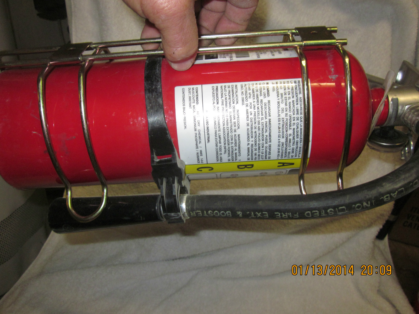 ✅🔥🧯5-lot-5 lb. SPRING/TENSION CLIP UNIVERSAL FIRE EXTINGUISHER VEHICLE BRACKET