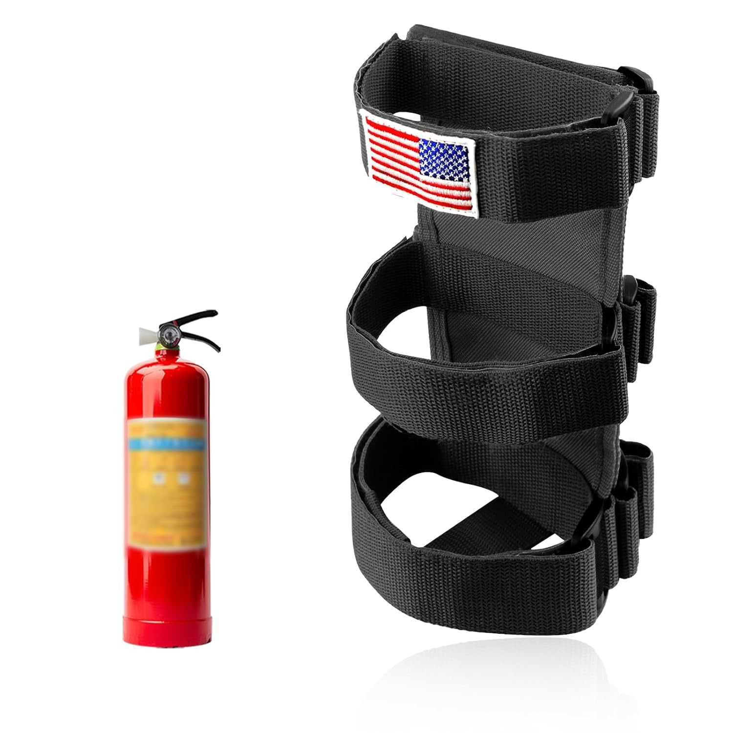 Adjustable Extinguisher Mount Strap for Truck Roll Bar Fire Extinguisher Holder