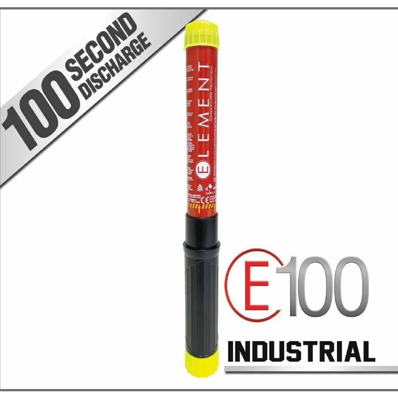ELEMENT E100 INDUSTRIAL NONTOXIC NONCORROSIVE FIRE EXTINGUISHER – BRAND NEW