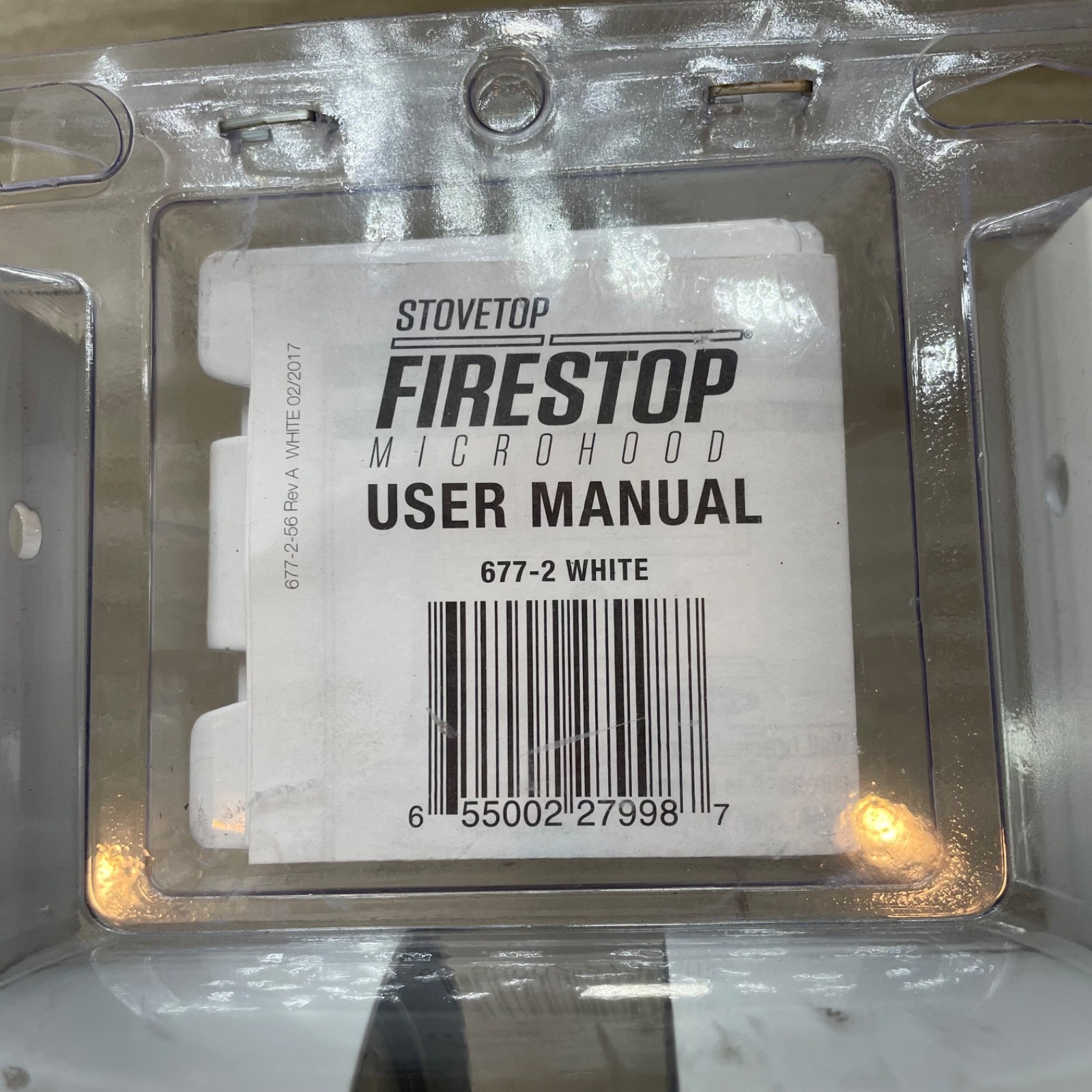 StoveTop FireStop Microhood 677-2 White Automatic Fire Suppressor