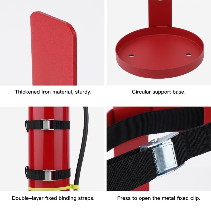 Fire Extinguisher Metal Bracket Heavy Duty Compatible with 5LB Mount 1 PCS