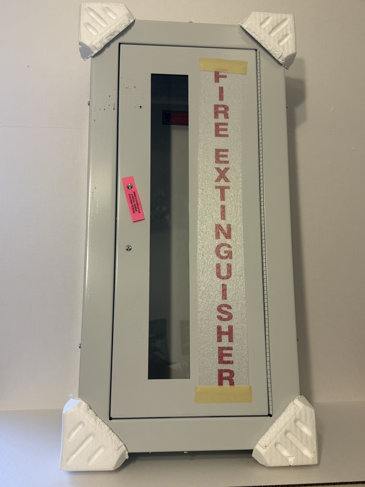 Larsen’s 2409-SM- VD Fire Extinguisher Cabinet Red Lettering (READ DESCRIPTION)
