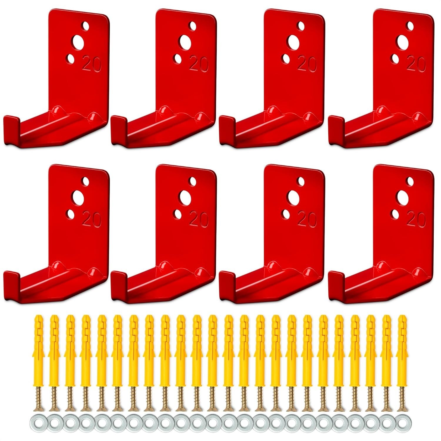 Fire Extinguisher Mount Brackets Set of 8, Heavy Duty Wall Mount Hook 2.36 x …
