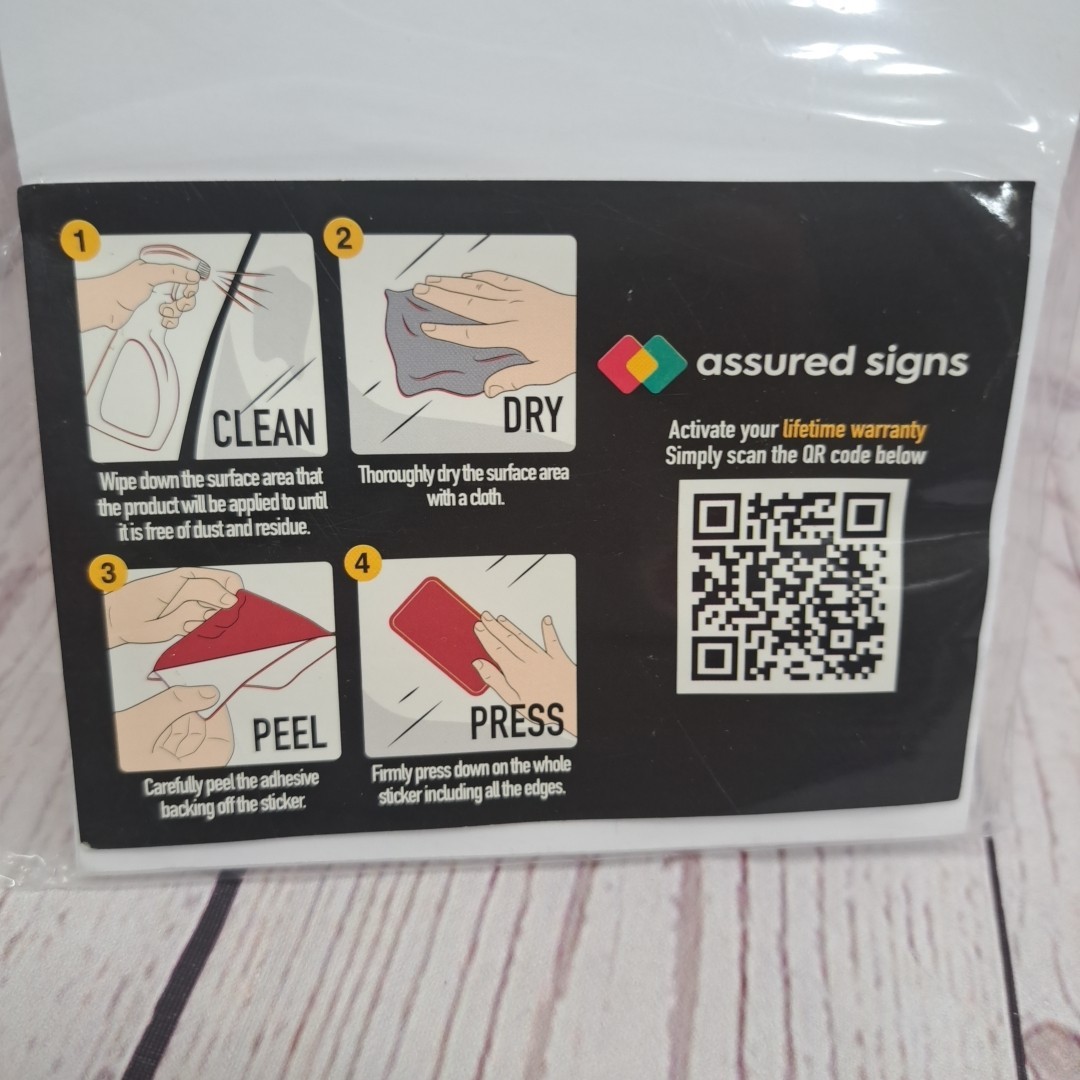 Pack Of 12 Fire Extinguisher Vinyl Sticker Sign 4″X 12″