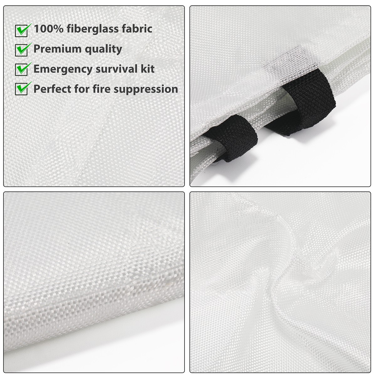 47″ x 47″ 1.2㎡ Fire Blanket For Home Kitchen Caravan Emergency Safety Fireproof