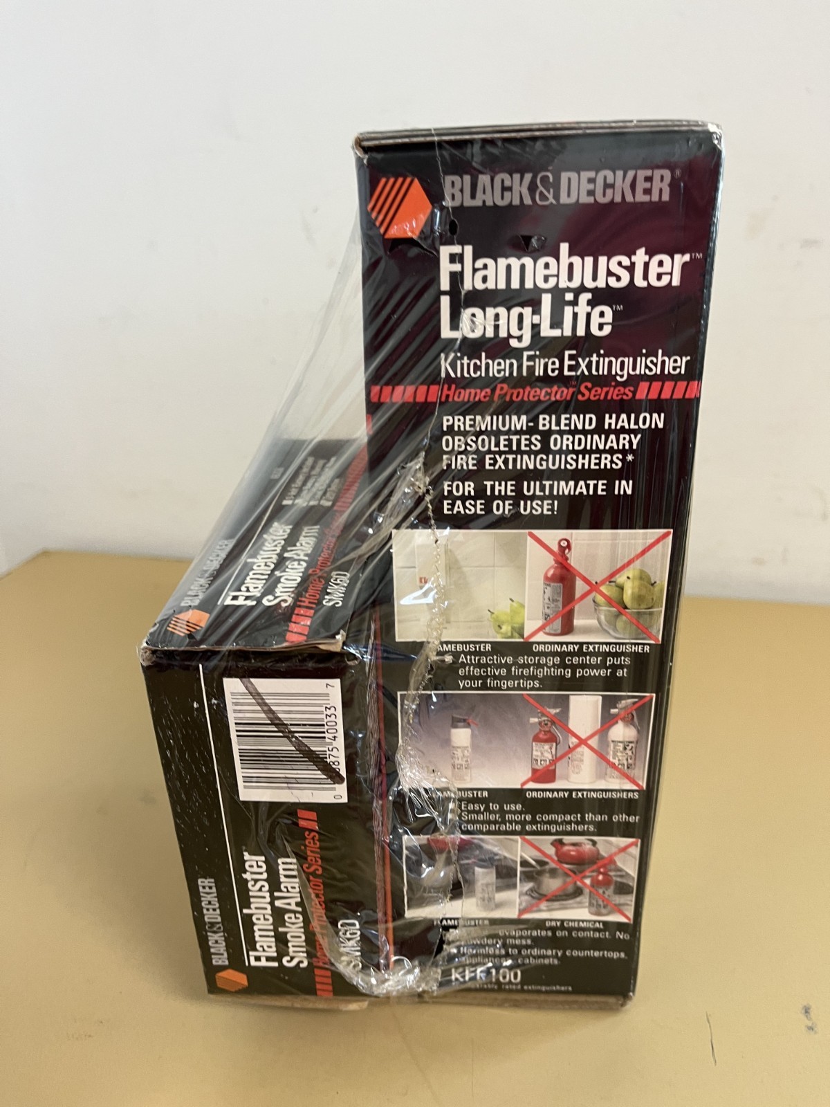 Black & Decker – Flamebuster Smoke Alarm & Kitchen Fire Extinguisher, VINTAGE