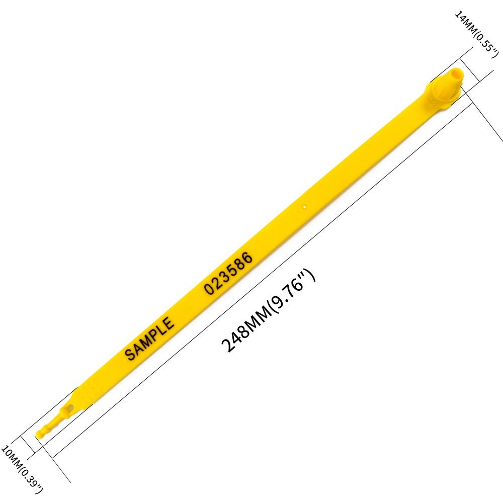 Tamper Proof High Security Shipping Tags Numbered Security Seals Blue 100 PCS