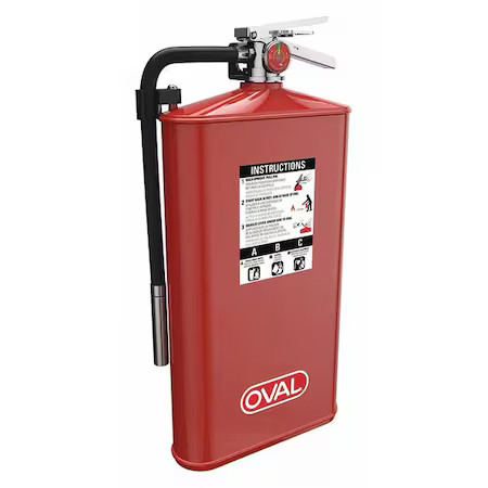 Oval 10Jabc Fire Extinguisher, 10 Lb Capacity, Class Abc , Ul Rating4a:80B:C
