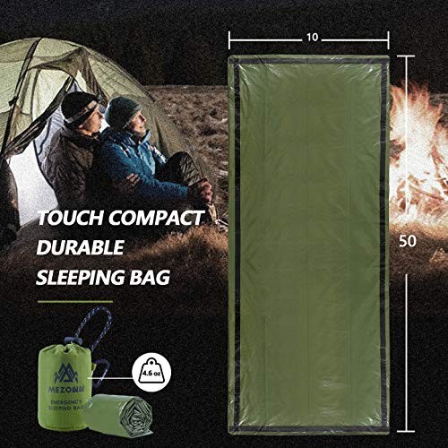 Emergency Sleeping Bag Survival Bivy Sack Use as Emergency Blanket Lightweight