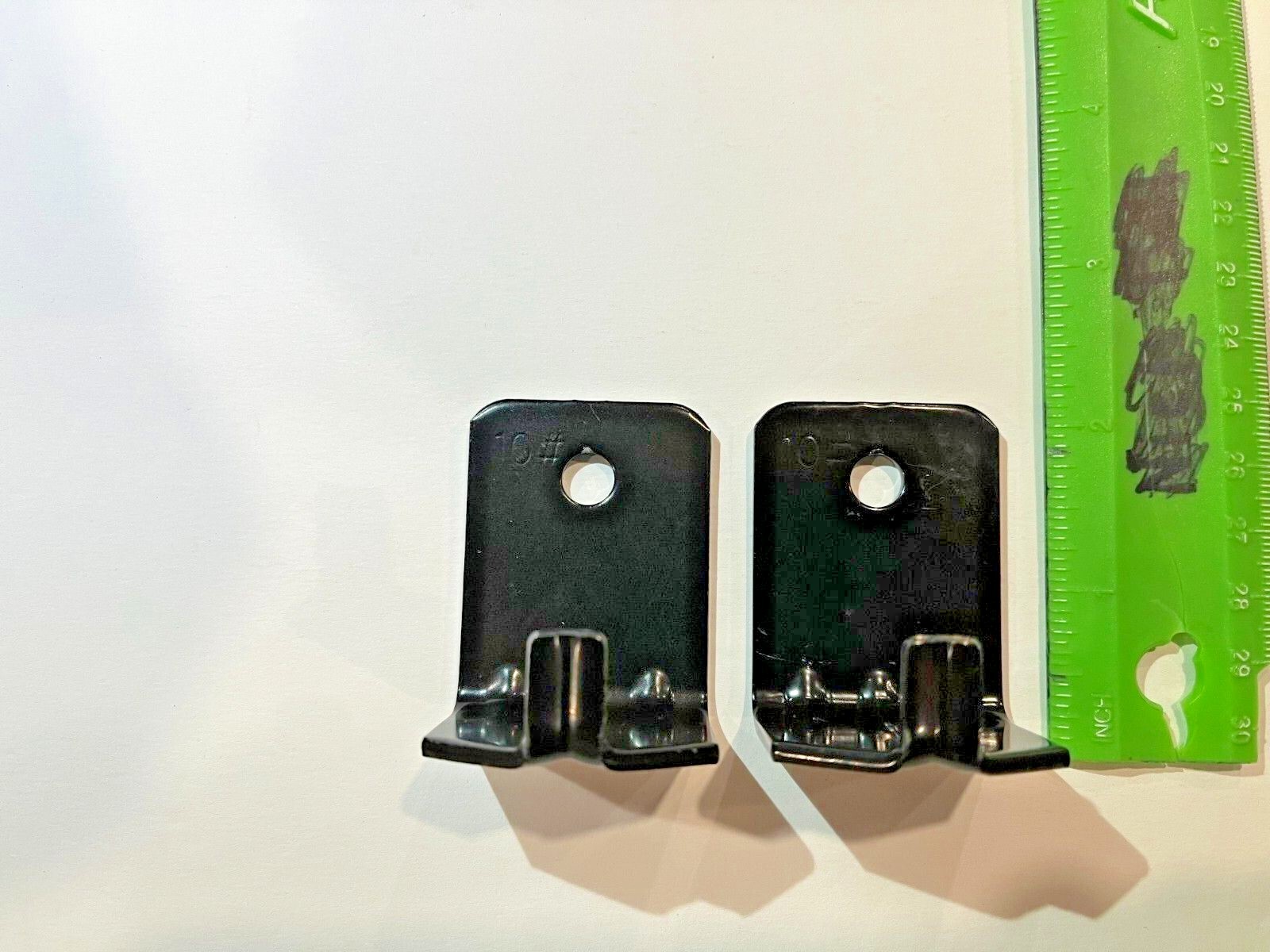 Angle Steel Bracket 10 lb – Single Hole Fire Extinguisher Black Wall Mount 2 Lot
