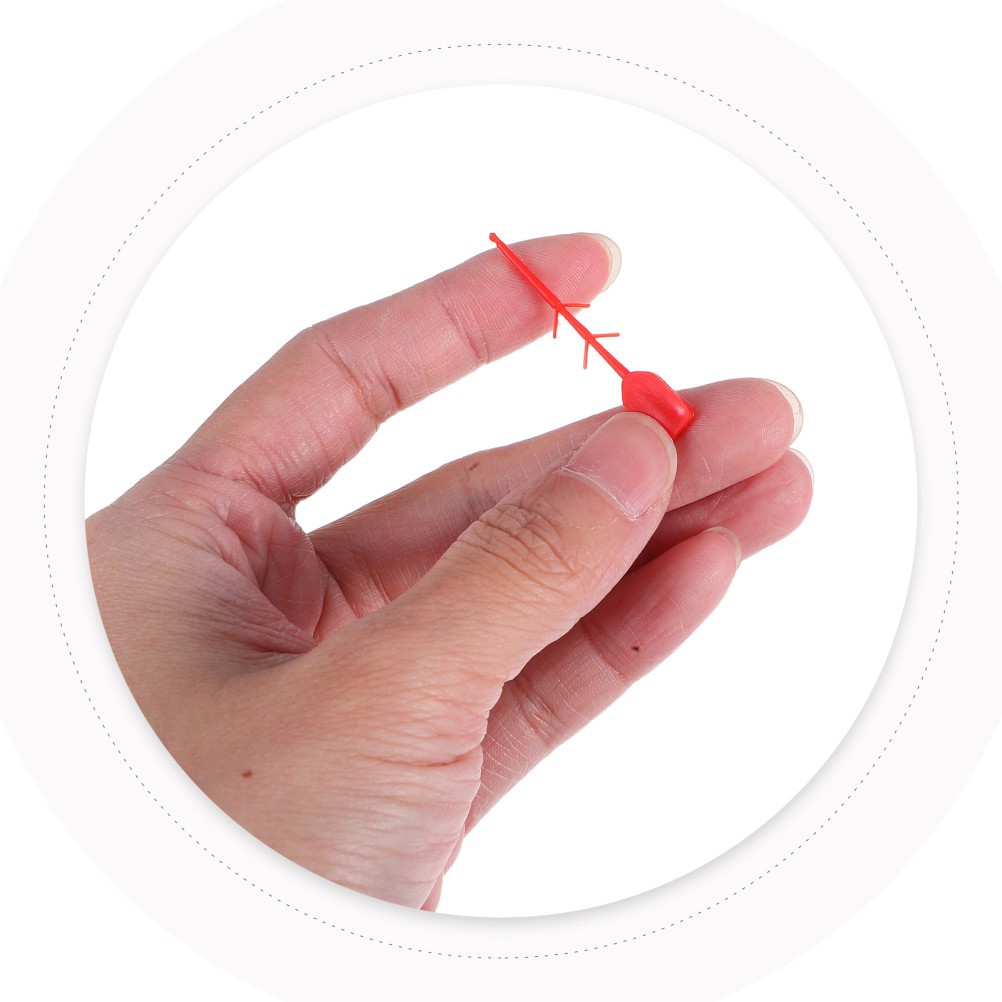100Pcs Fire Extinguisher Safety Seals Plastic Pull Pins Red Tamper Security