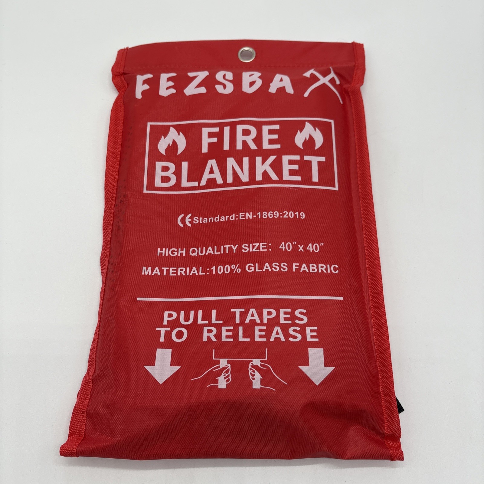 Fezsba Fire Blanket 40 x 40 Inch 4 Pack Blankets 4 Glove Sets & 4 Hooks New