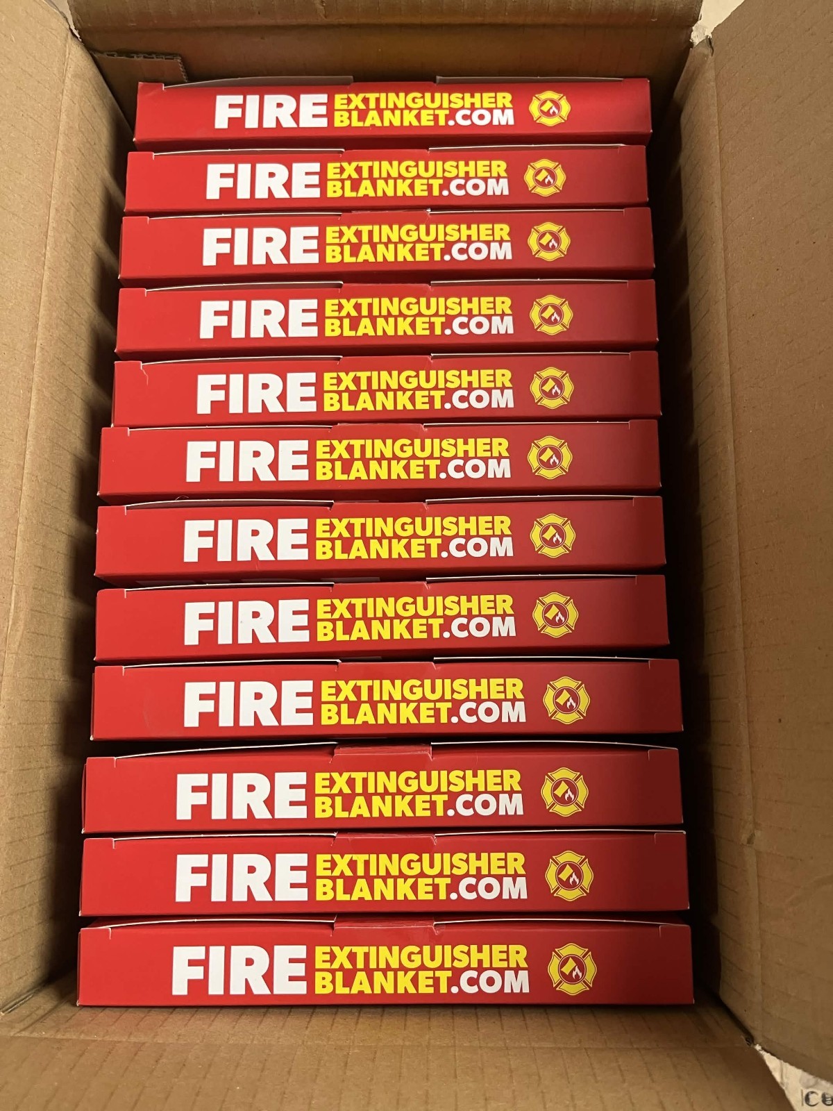 Klear Concepts Fire Blanket 12 Pack 40 x 40 Emergency Fire Suppression Kitchen