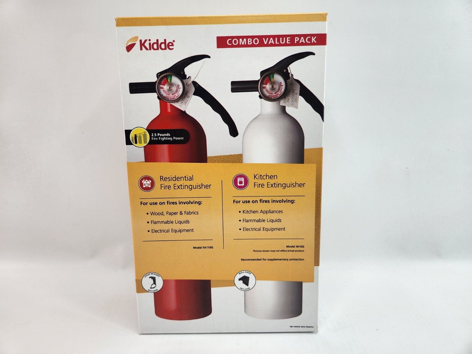Kidde Residential and Kitchen Class ABC and Class BC Fire Extinguisher’s M10G