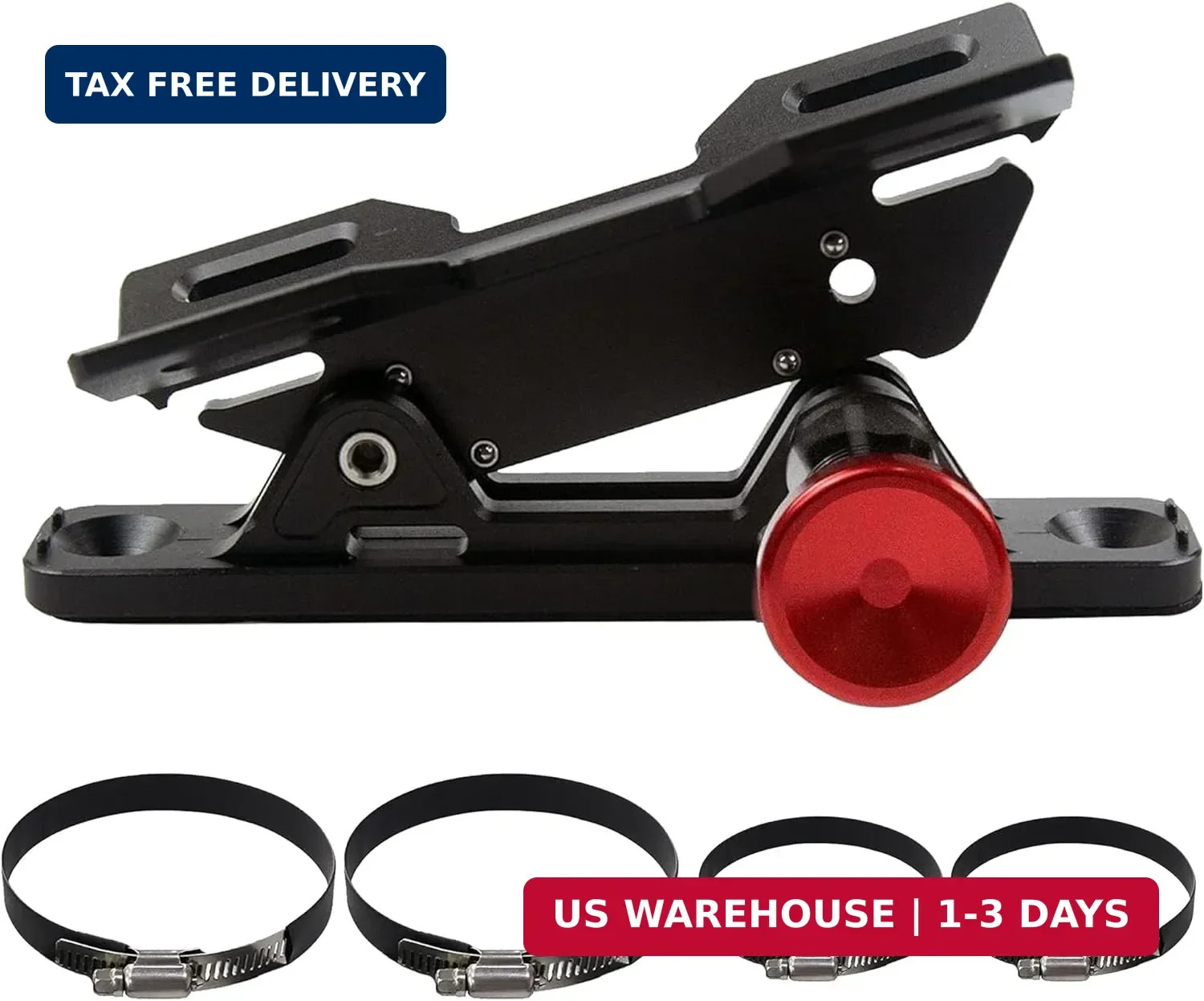 Quick Release Fire Extinguisher Mount – Aluminum Adjustable UTV Roll Bar Fire Ex