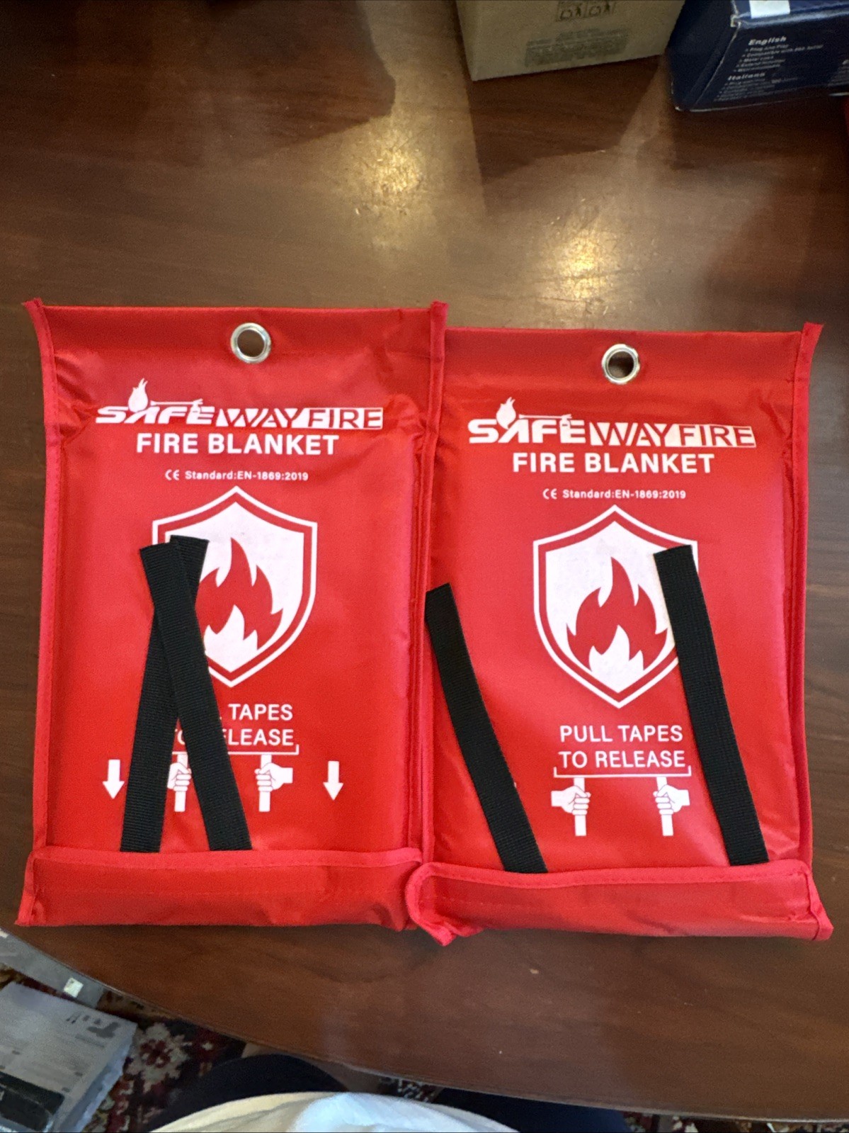Safe Wayfire Fire Blanket Emergency Supplies Standard:EN 1869 2 Count 40×40