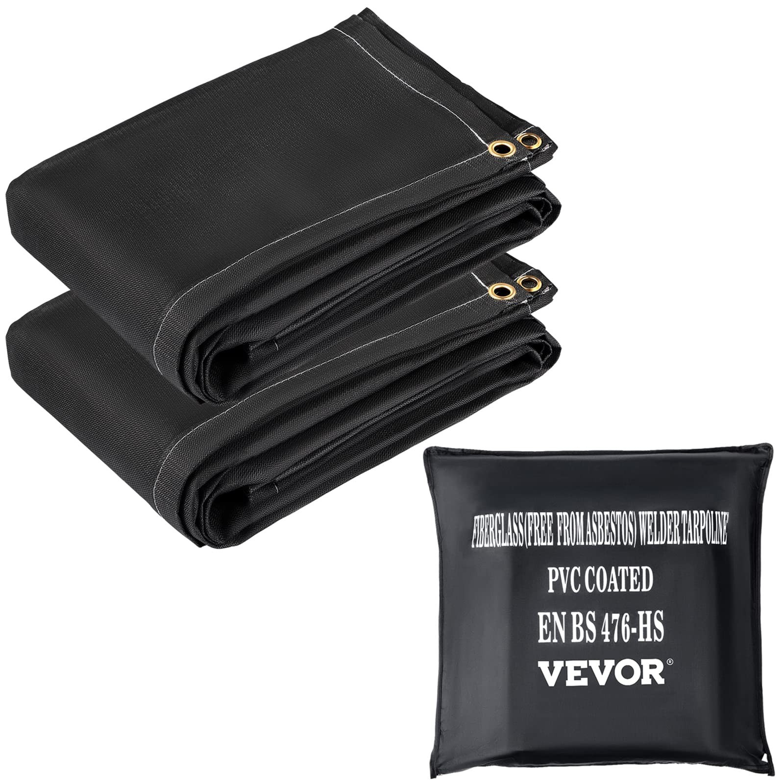 Fire Blankets 2 Pack – 6′ x 10′ Flame Retardant Welding & Emergency Blankets, 10