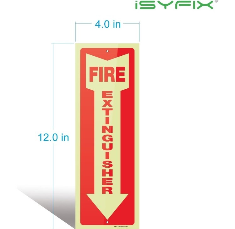 Fire Extinguisher sign metal And Fire Extinguisher sign plastic Glow in the Dark