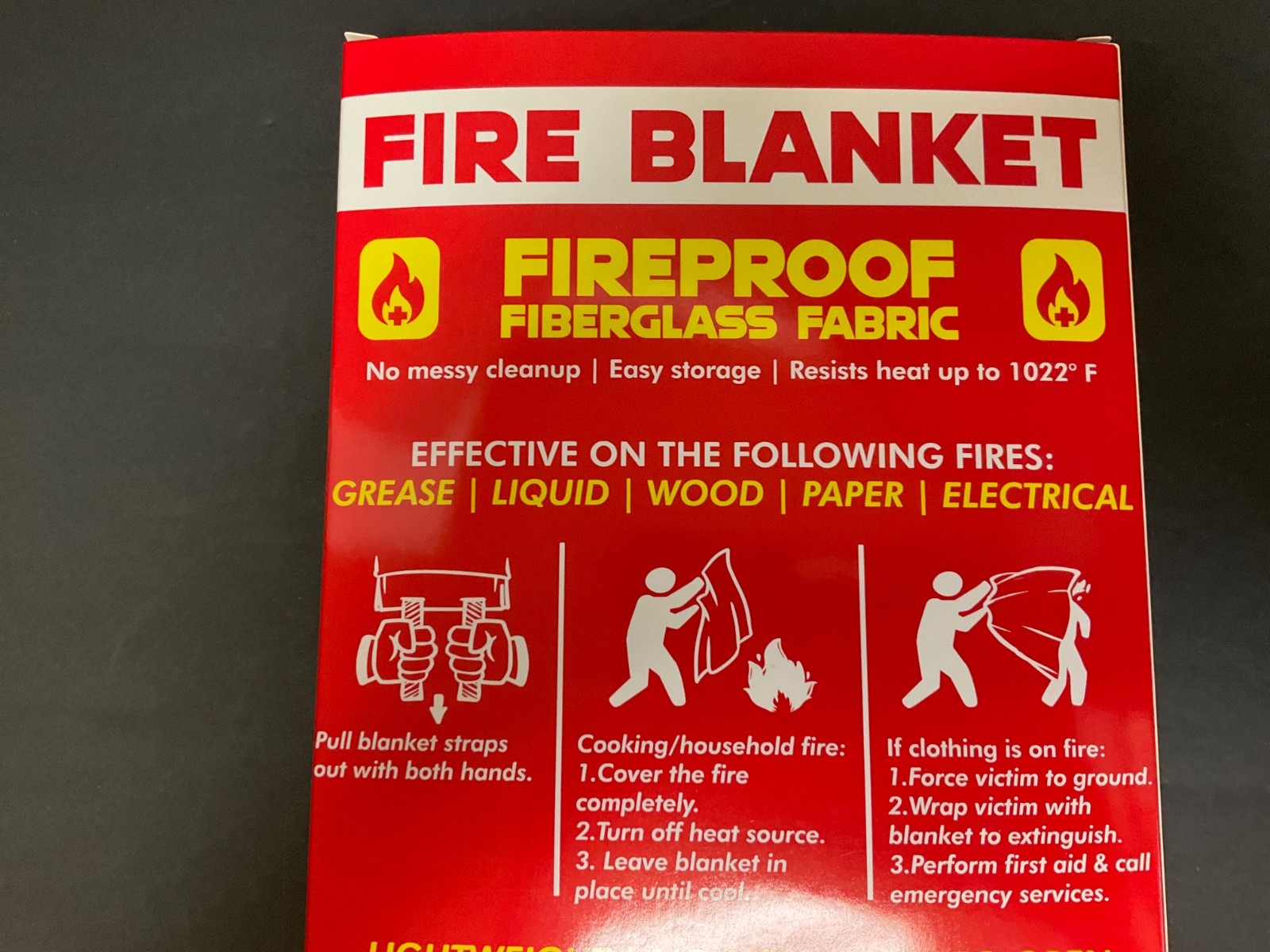 Silverback 40″ X 40″ Fireproof Fiberglass Fire Blanket