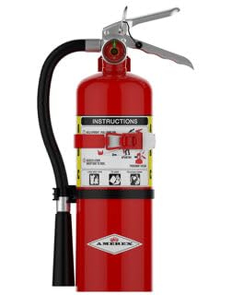 B500T 5 Lbs ABC Dry Chemical Fire Extinguisher with Wall Bracket