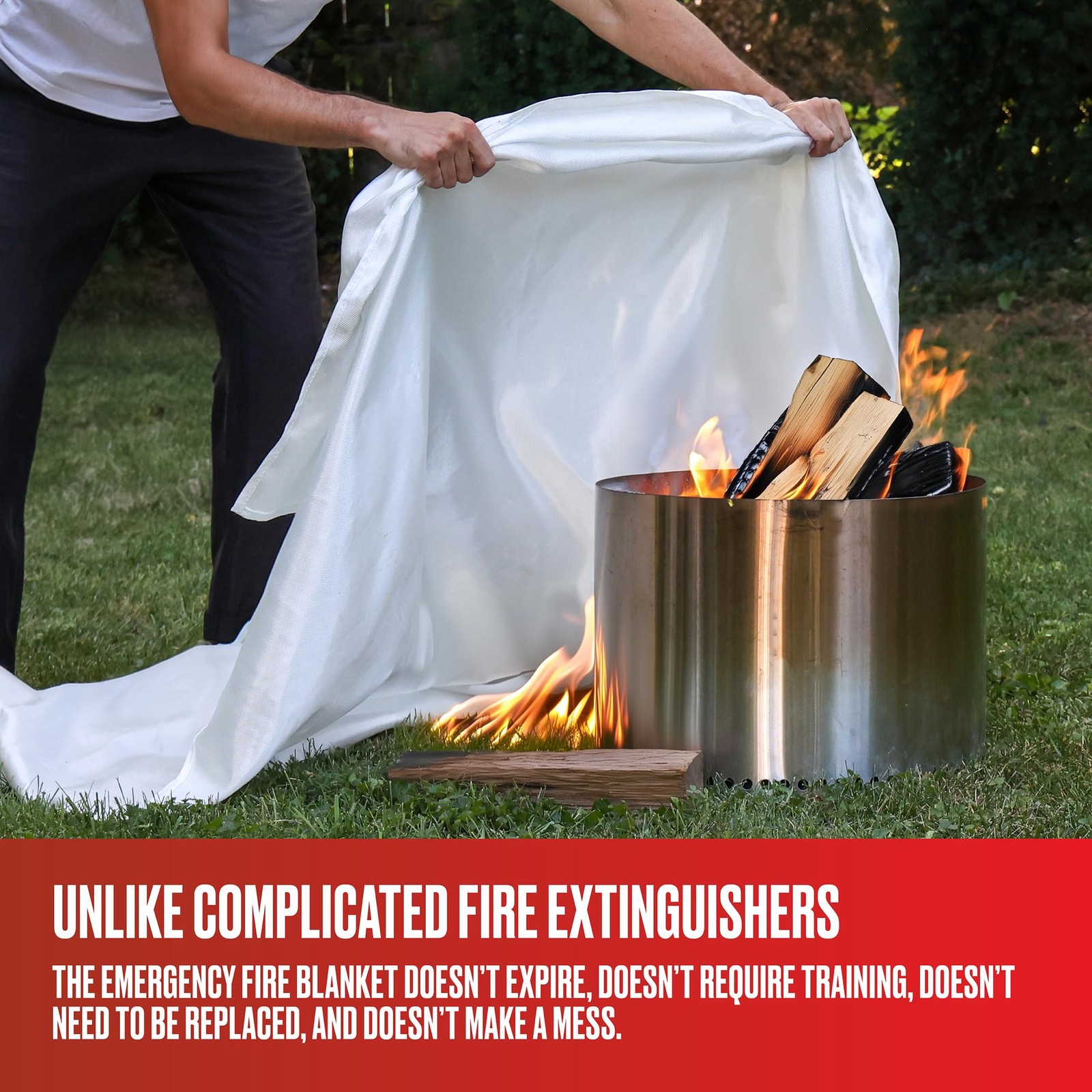 Fire Blanket, Fire Blanket for Home and Kitchen Emergency, Fire Extinguisher,…