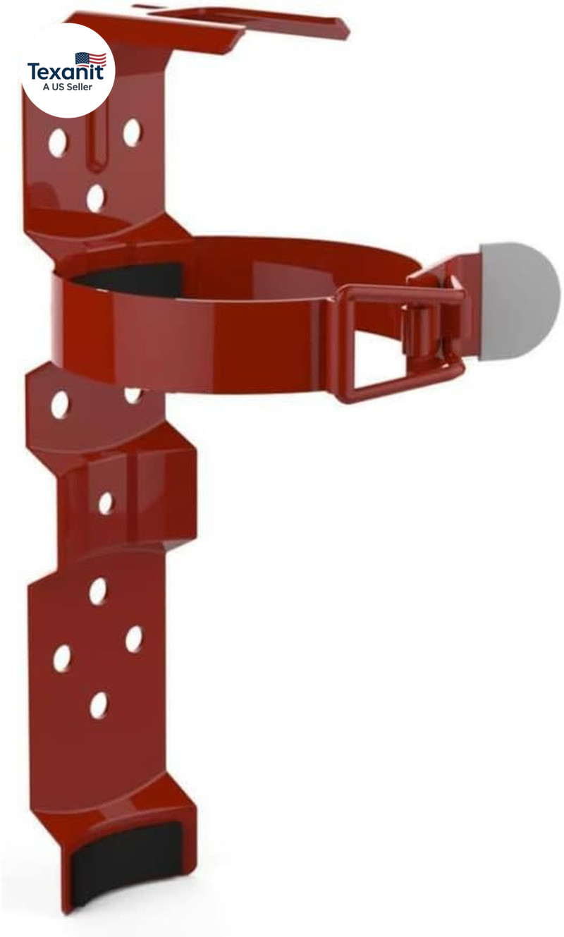 818 Vehicle & Marine 4.5″ In. Diameter Fire Extinguisher Bracket – Red